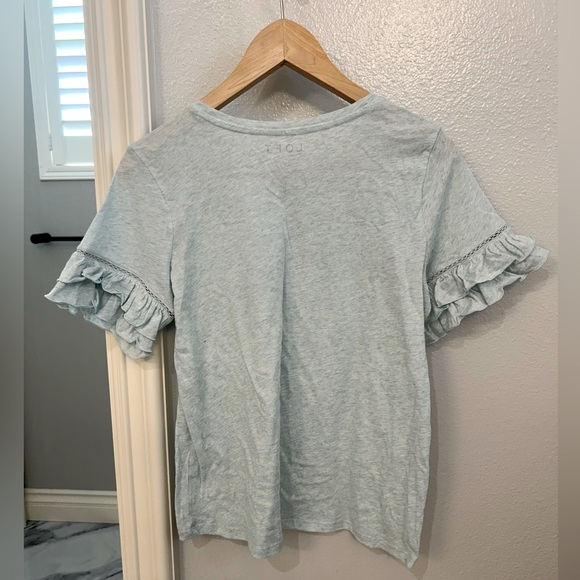 Loft Tiered Ruffle Sleeve Tee - Picture 2 of 5